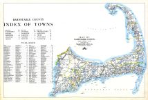 Index, Barnstable County Map, Barnstable County 1905